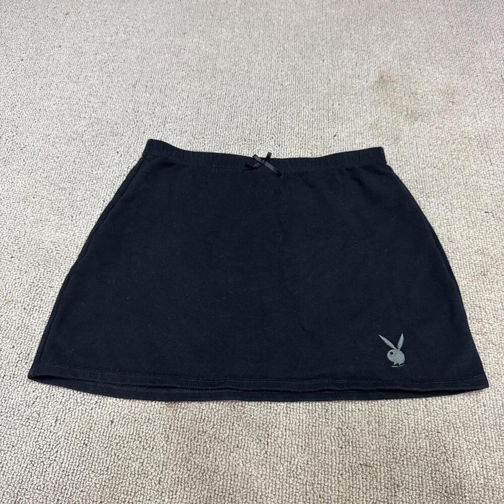 Playboy By PacSun Skirt Black Mini Elastic Waist Women’s Size XS - Picture 1 of 11